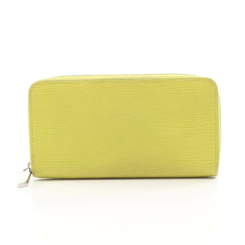 Louis Vuitton Zippy Wallet Round Long Leather Epi Yellow